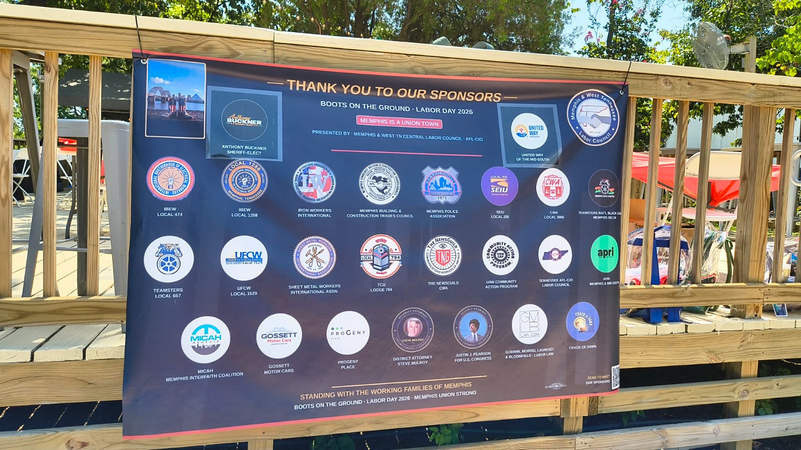 Sponsors from Gold, Silver and Bronze with few community level givers $500 and Up — A Union Family