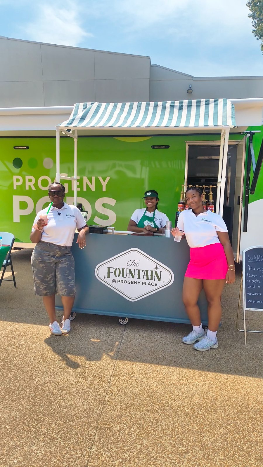 ProGeny brought games and sweet beverages for the young and adults. — A Union Family