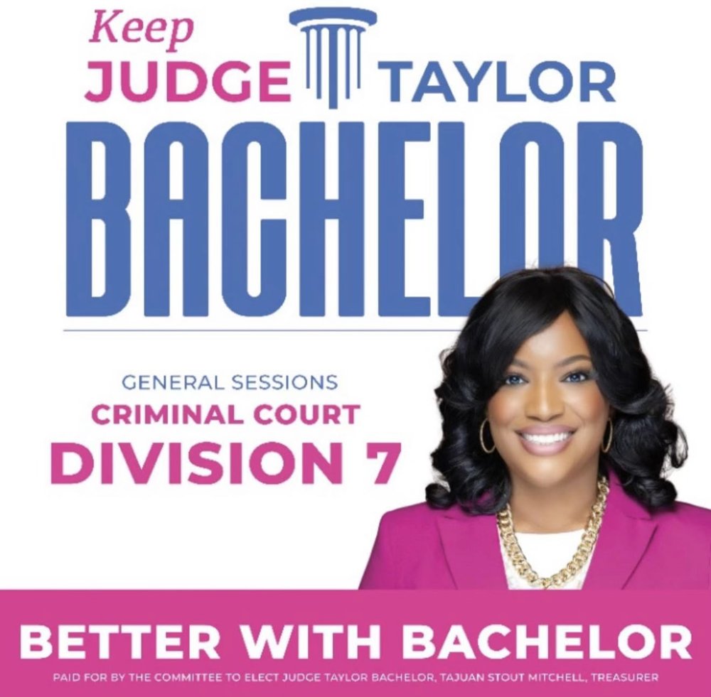Judge Taylor Bachelor campaign flyer