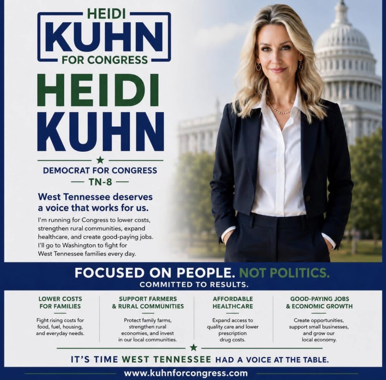 Heidi Kuhn campaign flyer