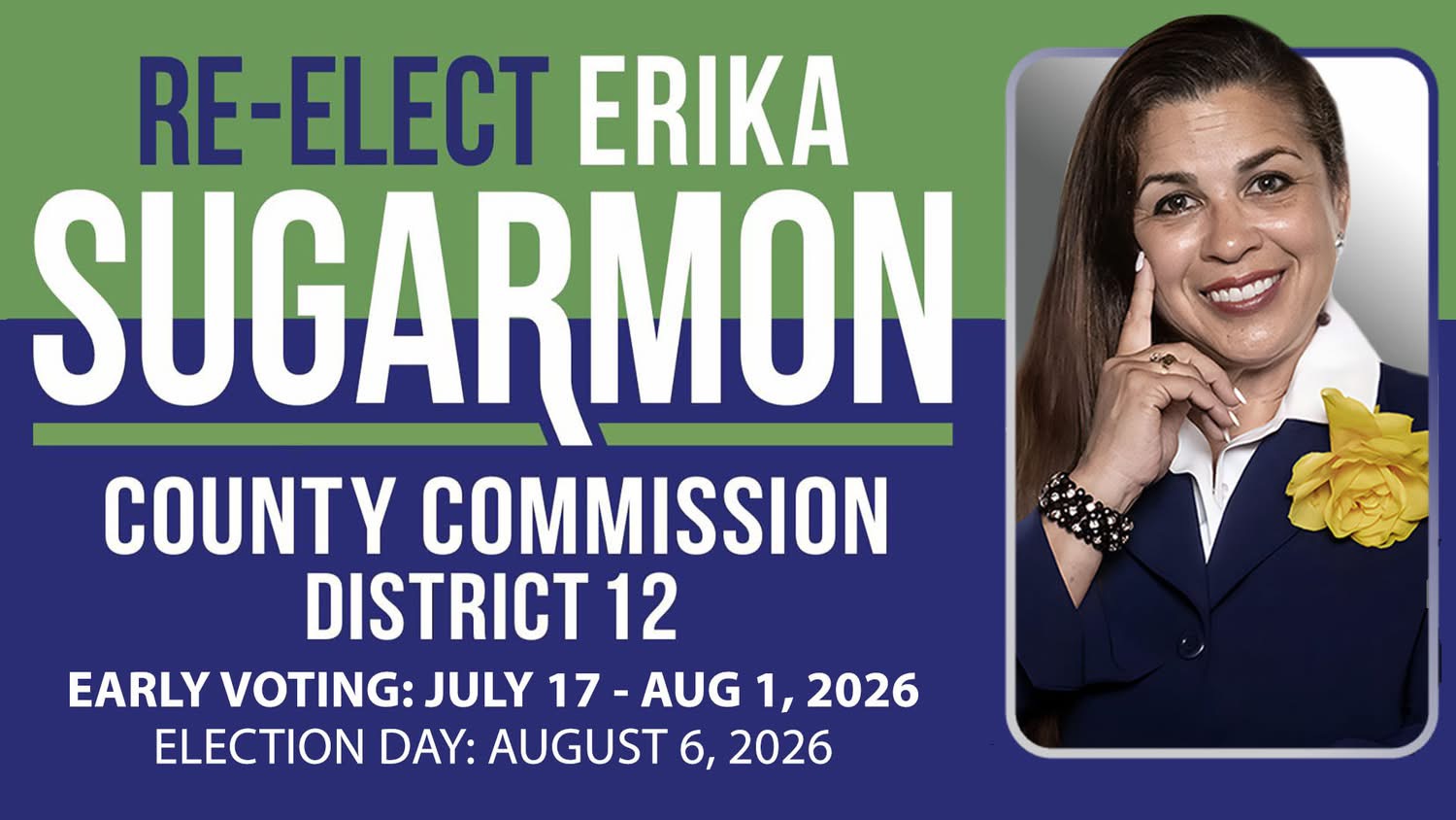 Erika Sugarmon campaign flyer