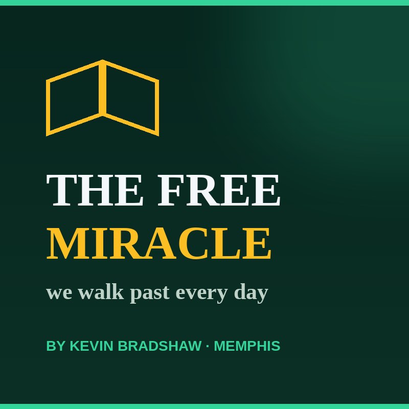 The Free Miracle We Walk Past Every Day — by Kevin Bradshaw