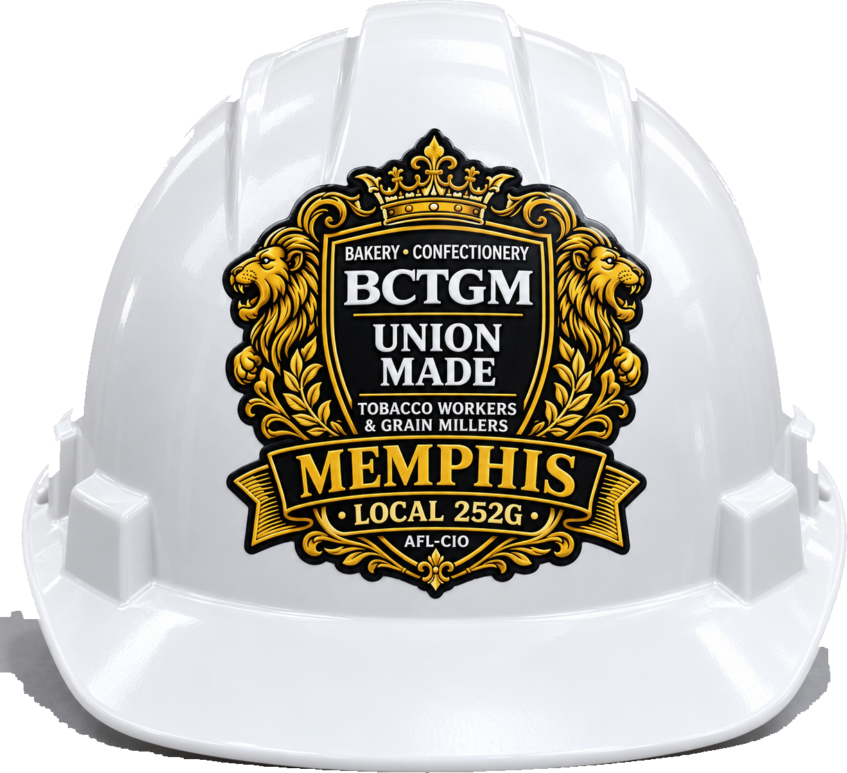 BCTGM Local 252-G hard hat