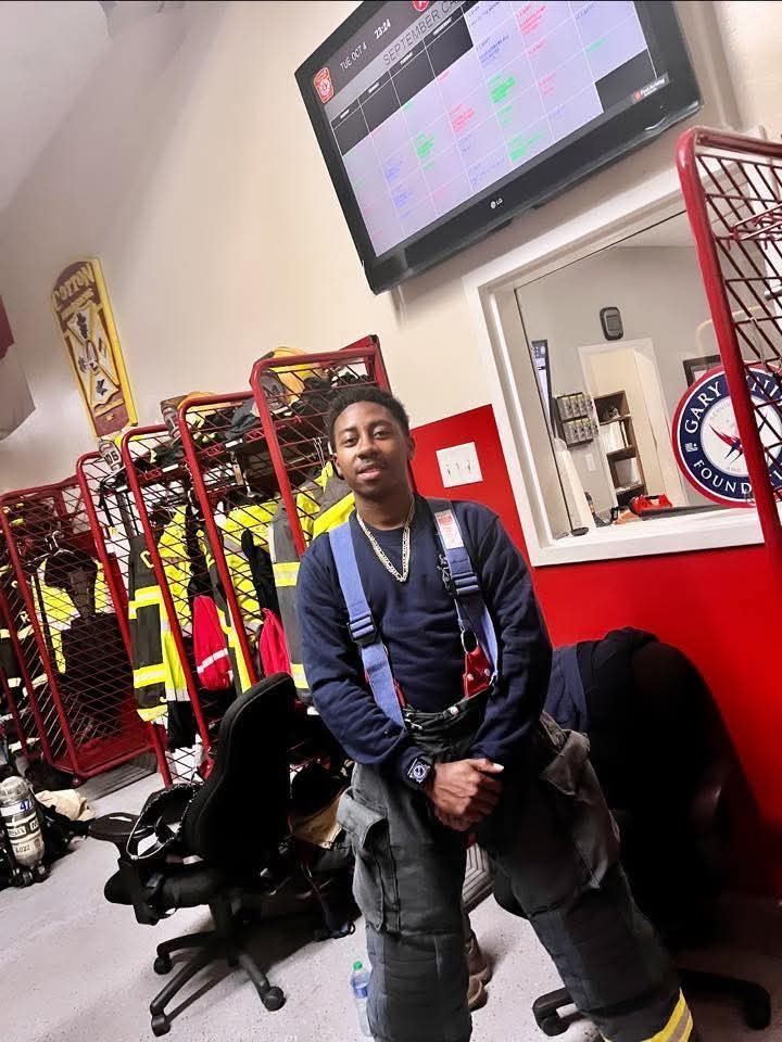 At the firehouse